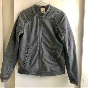Diesel gray motorcycle jacket size M